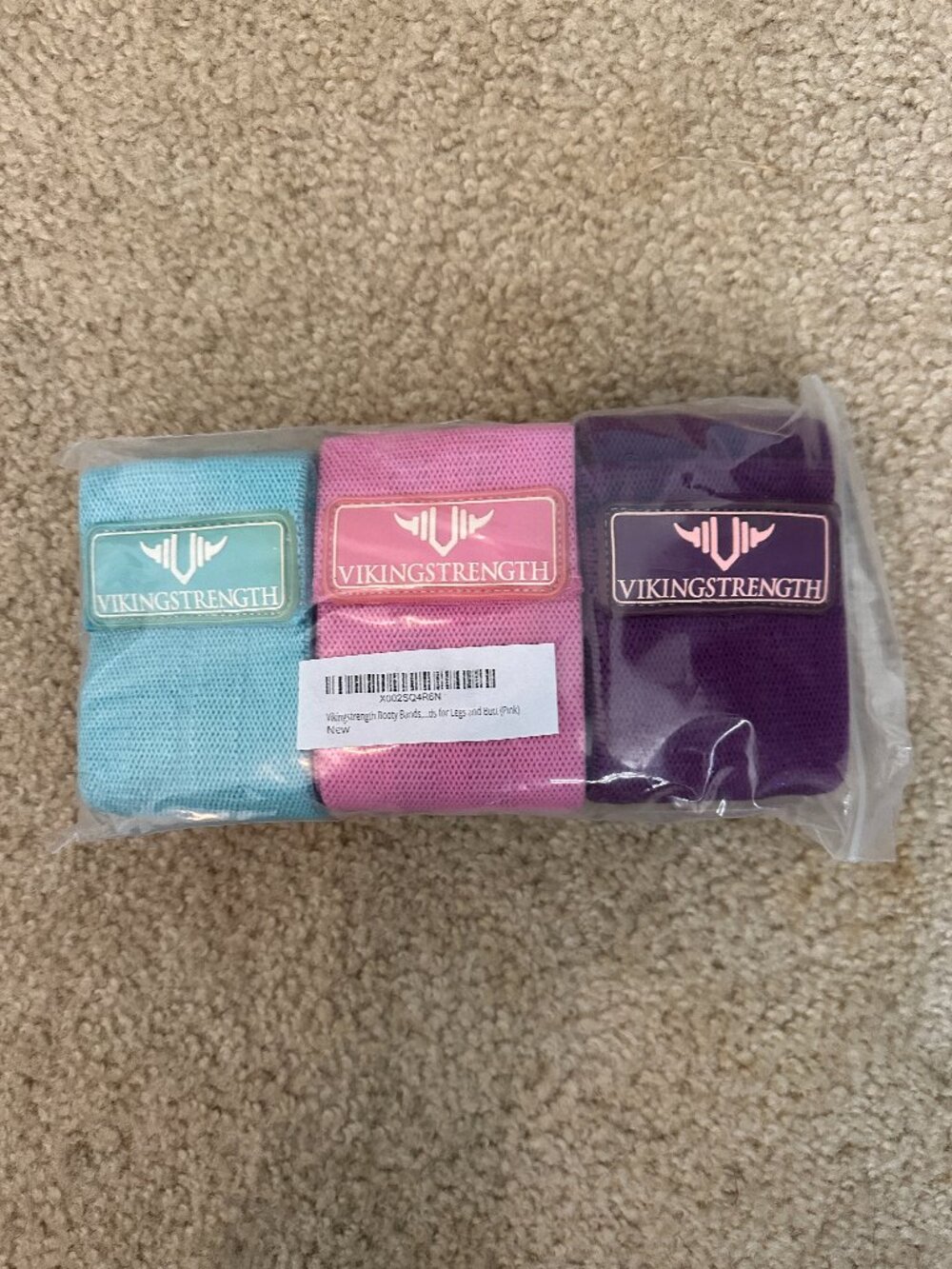 Viking Strength Workout Resistance Booty Bands (Set of 3)